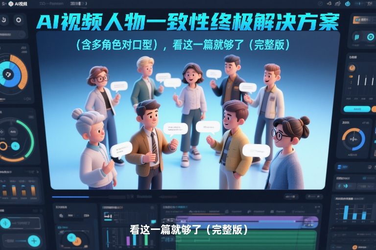 AI视频人物一致性终极解决方案(含多角色对口型),看这一篇就够了(完整版)采购|汽车产业|汽车配件|机加工蚂蚁智酷企业交流社群中心