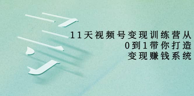 好望角·11天视频号变现训练营，从0到1打造变现赚钱系统（价值398）采购|汽车产业|汽车配件|机加工蚂蚁智酷企业交流社群中心