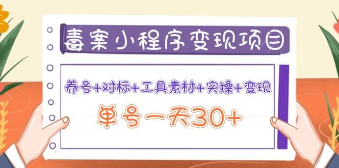 毒案小程序变现项目：养号+对标+工具素材+实操+变现采购|汽车产业|汽车配件|机加工蚂蚁智酷企业交流社群中心