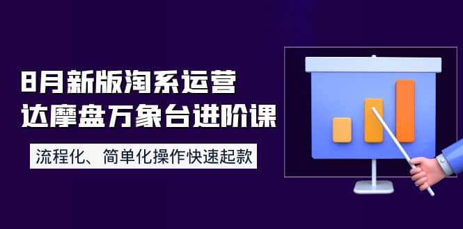 8月新版淘系运营达摩盘万象台进阶课：流程化、简单化操作快速起款采购|汽车产业|汽车配件|机加工蚂蚁智酷企业交流社群中心