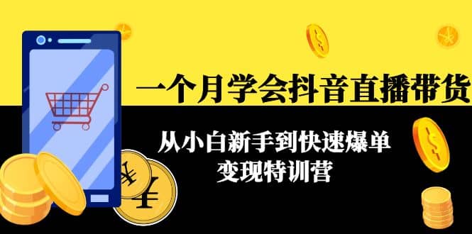 一个月学会抖音直播带货：从小白新手到快速爆单变现特训营(63节课)采购|汽车产业|汽车配件|机加工蚂蚁智酷企业交流社群中心