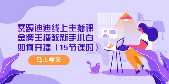 暴躁迪迪线上主播课，金牌主播教新手小白如何开播（15节课时）采购|汽车产业|汽车配件|机加工蚂蚁智酷企业交流社群中心