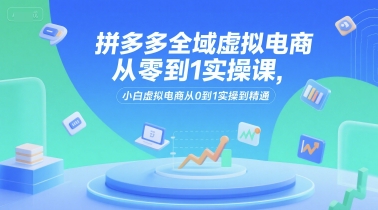 拼多多全域虚拟电商从零到1实操课,小白虚拟电商从0到1实操到精通采购|汽车产业|汽车配件|机加工蚂蚁智酷企业交流社群中心