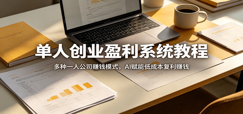 单人创业盈利系统教程：多种一人公司赚钱模式，AI赋能低成本复利赚钱采购|汽车产业|汽车配件|机加工企业家交流社群中心