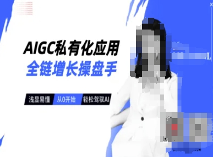 AIGC私有化应用全链增长操盘手，浅显易懂，从0开始轻松，驾驭AI采购|汽车产业|汽车配件|机加工蚂蚁智酷企业交流社群中心