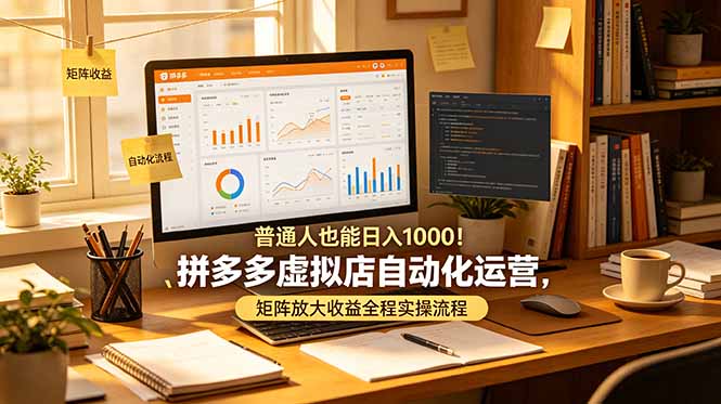 普通人也能日入 1000！拼多多虚拟店自动化运营，矩阵放大收益全程实操流程采购|汽车产业|汽车配件|机加工企业家交流社群中心