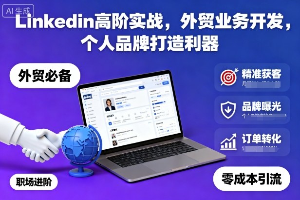 Linkedin高阶实战,外贸业务开发,个人品牌打造利器采购|汽车产业|汽车配件|机加工蚂蚁智酷企业交流社群中心