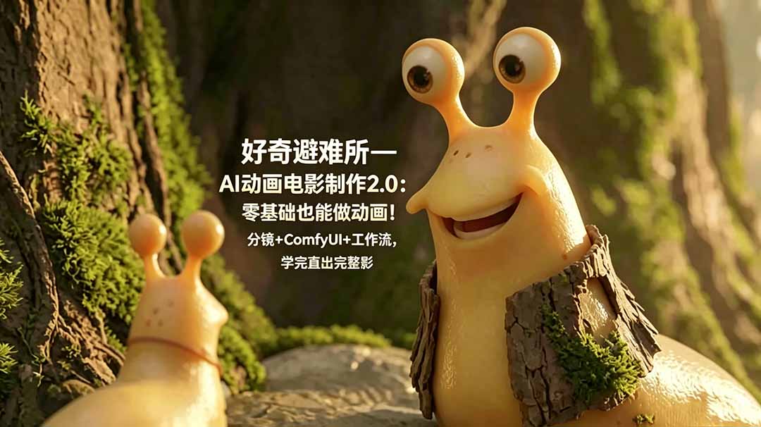 好奇避难所—AI动画电影制作2.0:零基础也能做动画!分镜+ComfyUI+工作流,学完直出完整影片采购|汽车产业|汽车配件|机加工企业家交流社群中心