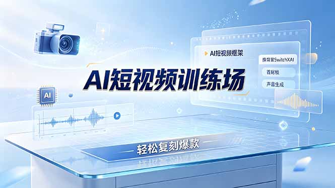 老陈AI短视频训练场:AI短视频框架+换背景SwitchXAI+首尾帧+声音生成,轻松复刻爆款采购|汽车产业|汽车配件|机加工企业家交流社群中心