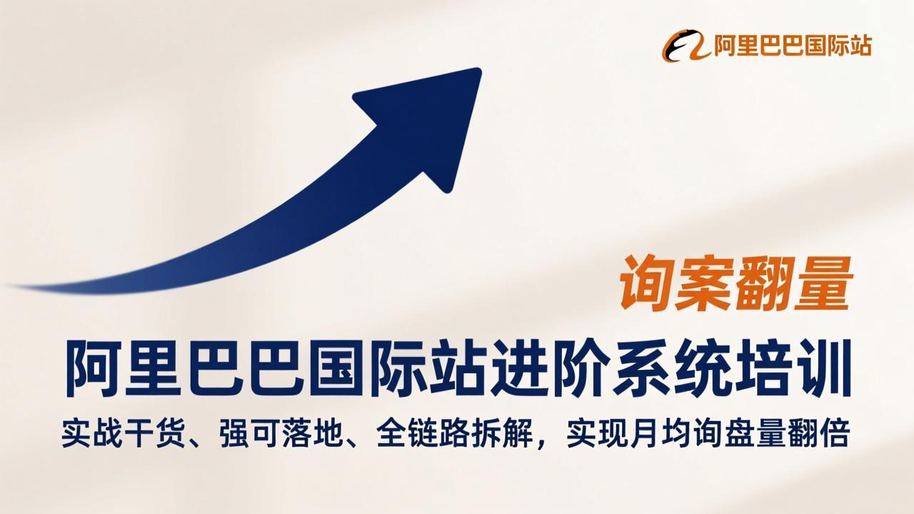 阿里巴巴国际站进阶系统培训，实战干货、强可落地、全链路拆解，实现月均询盘量翻倍采购|汽车产业|汽车配件|机加工蚂蚁智酷企业交流社群中心