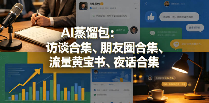 AI蒸馏包：访谈合集、朋友圈合集、流量黄宝书、夜话合集【文档】采购|汽车产业|汽车配件|机加工企业家交流社群中心