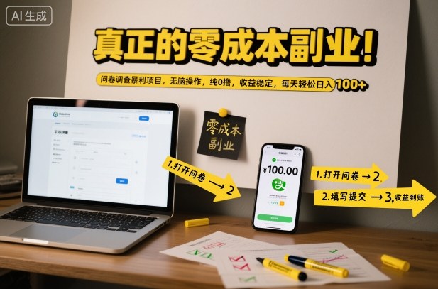 真正的零成本副业！问卷调查暴利项目，无脑操作，纯0撸，收益稳定，每天轻松日入100+【揭秘】采购|汽车产业|汽车配件|机加工蚂蚁智酷企业交流社群中心
