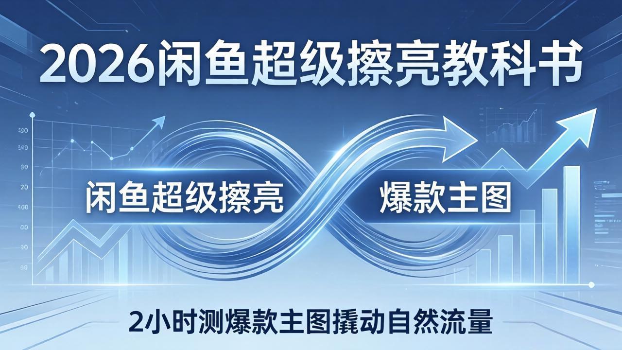 2026闲鱼超级擦亮教科书：底层逻辑出价×转化率，2小时测爆款主图撬动自然流量采购|汽车产业|汽车配件|机加工企业家交流社群中心