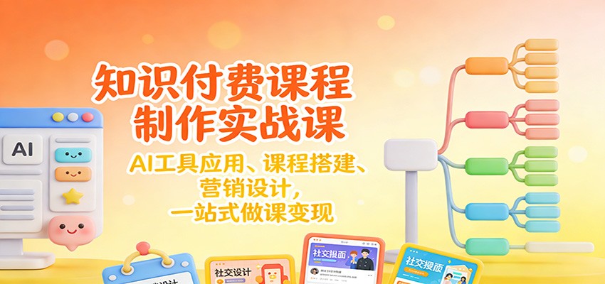 知识付费课程制作实战课：AI工具应用 、课程搭建、营销设计，一站式做课变现采购|汽车产业|汽车配件|机加工蚂蚁智酷企业交流社群中心