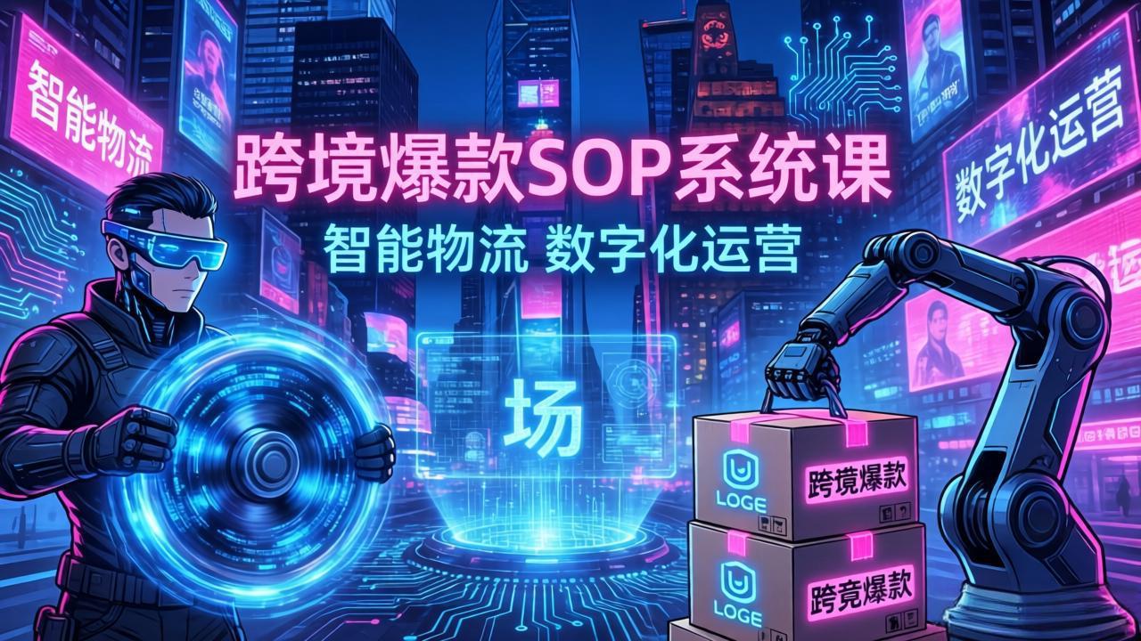 跨境爆款SOP系统课,“内容飞轮+精准投放+AI自动化”为核心,拆解“人×货×场”黄金公式采购|汽车产业|汽车配件|机加工企业家交流社群中心