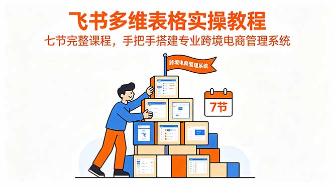 飞书多维表格实操教程，七节完整课程，手把手搭建专业跨境电商管理系统采购|汽车产业|汽车配件|机加工企业家交流社群中心