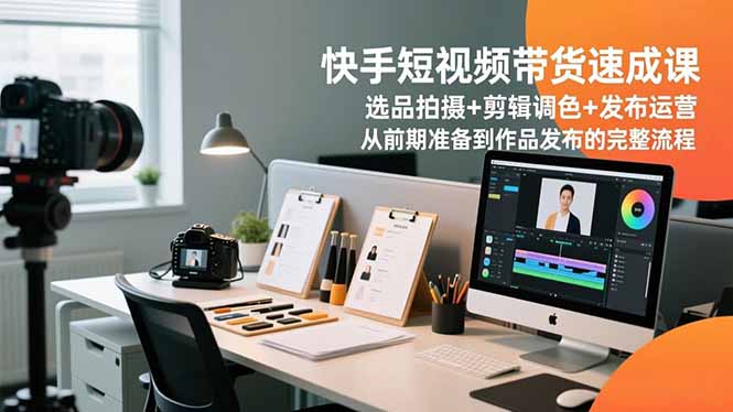 快手短视频带货速成课,选品拍摄+剪辑调色+发布运营,从前期准备到作品发布的完整流程采购|汽车产业|汽车配件|机加工蚂蚁智酷企业交流社群中心