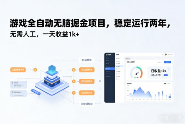 游戏全自动无脑掘金项目，稳定运行两年，无需人工，一天收益1k+【揭秘】采购|汽车产业|汽车配件|机加工蚂蚁智酷企业交流社群中心