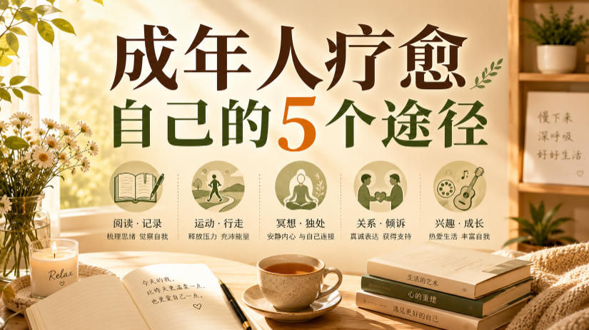 付费文章：成年人疗愈自己的5个途径采购|汽车产业|汽车配件|机加工企业家交流社群中心
