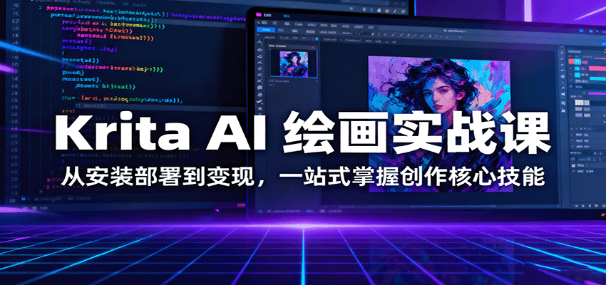 Krita AI 绘画实战课：从安装部署到变现，一站式掌握创作核心技能采购|汽车产业|汽车配件|机加工蚂蚁智酷企业交流社群中心
