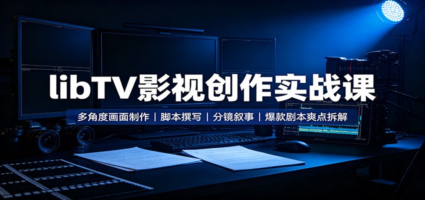 libTV影视创作实战课:多角度画面制作,脚本撰写,分镜叙事,爆款剧本爽点拆解采购|汽车产业|汽车配件|机加工企业家交流社群中心