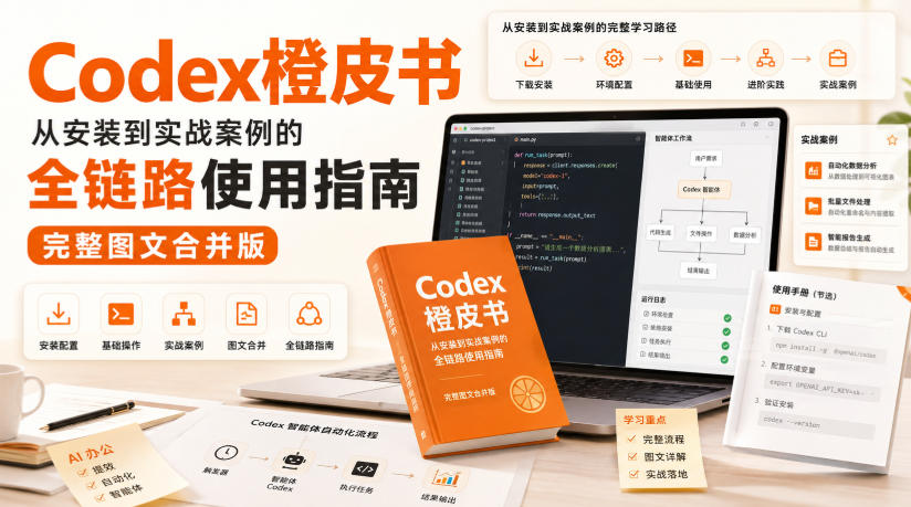 Codex橙皮书，从安装到实战案例的全链路使用指南，完整图文合并版采购|汽车产业|汽车配件|机加工企业家交流社群中心