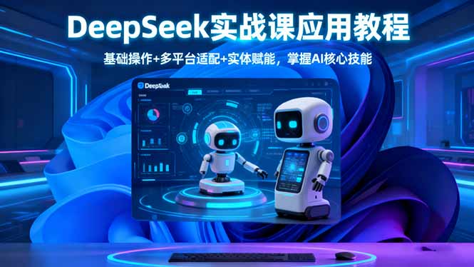 DeepSeek实战课应用教程、基础操作+多平台适配+实体赋能，掌握AI核心技能采购|汽车产业|汽车配件|机加工蚂蚁智酷企业交流社群中心