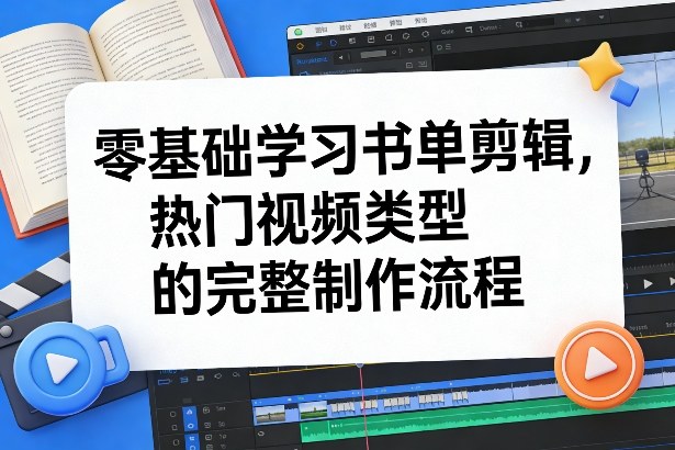 零基础学习书单剪辑，热门视频类型的完整制作流程(更新2026)采购|汽车产业|汽车配件|机加工蚂蚁智酷企业交流社群中心