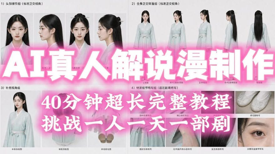 2026年AI真人解说漫剧自动批量化制作教程，40分钟超长完整，自动批量化制作，挑战一人一天一部剧！采购|汽车产业|汽车配件|机加工企业家交流社群中心