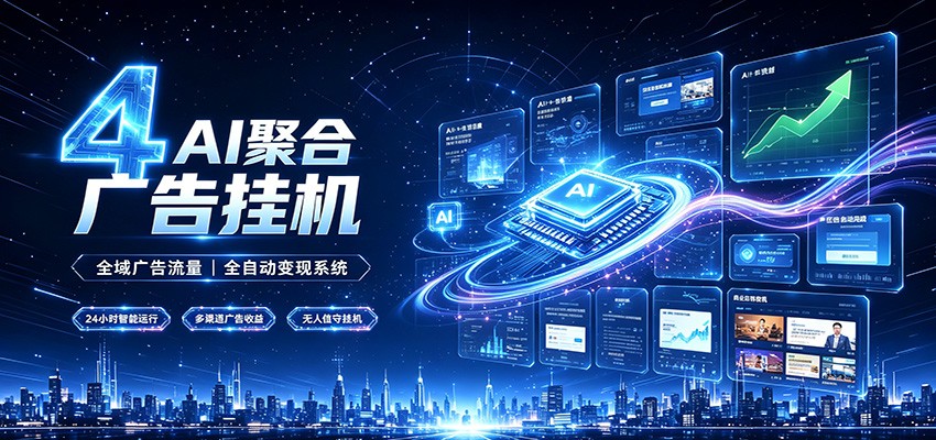 全域广告流量聚合，AI无人挂机稳赚佣金，打造长期稳定被动收入副业采购|汽车产业|汽车配件|机加工企业家交流社群中心