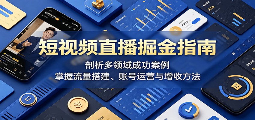 短视频直播掘金指南:剖析多领域成功案例,掌握流量搭建、账号运营与增收方法采购|汽车产业|汽车配件|机加工企业家交流社群中心