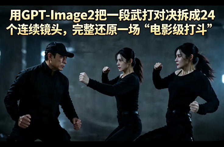 用GPT-Image2把一段武打对决拆成24个连续镜头，完整还原一场“电影级打斗”采购|汽车产业|汽车配件|机加工企业家交流社群中心