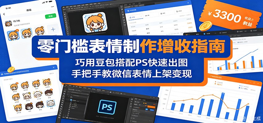 零门槛表情制作增收指南：巧用豆包搭配 PS 快速出图，手把手教微信表情上架变现采购|汽车产业|汽车配件|机加工企业家交流社群中心