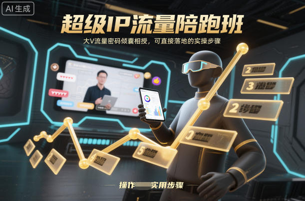 超级IP流量陪跑班，大V流量密码倾囊相授，可直接落地的实操步骤采购|汽车产业|汽车配件|机加工蚂蚁智酷企业交流社群中心