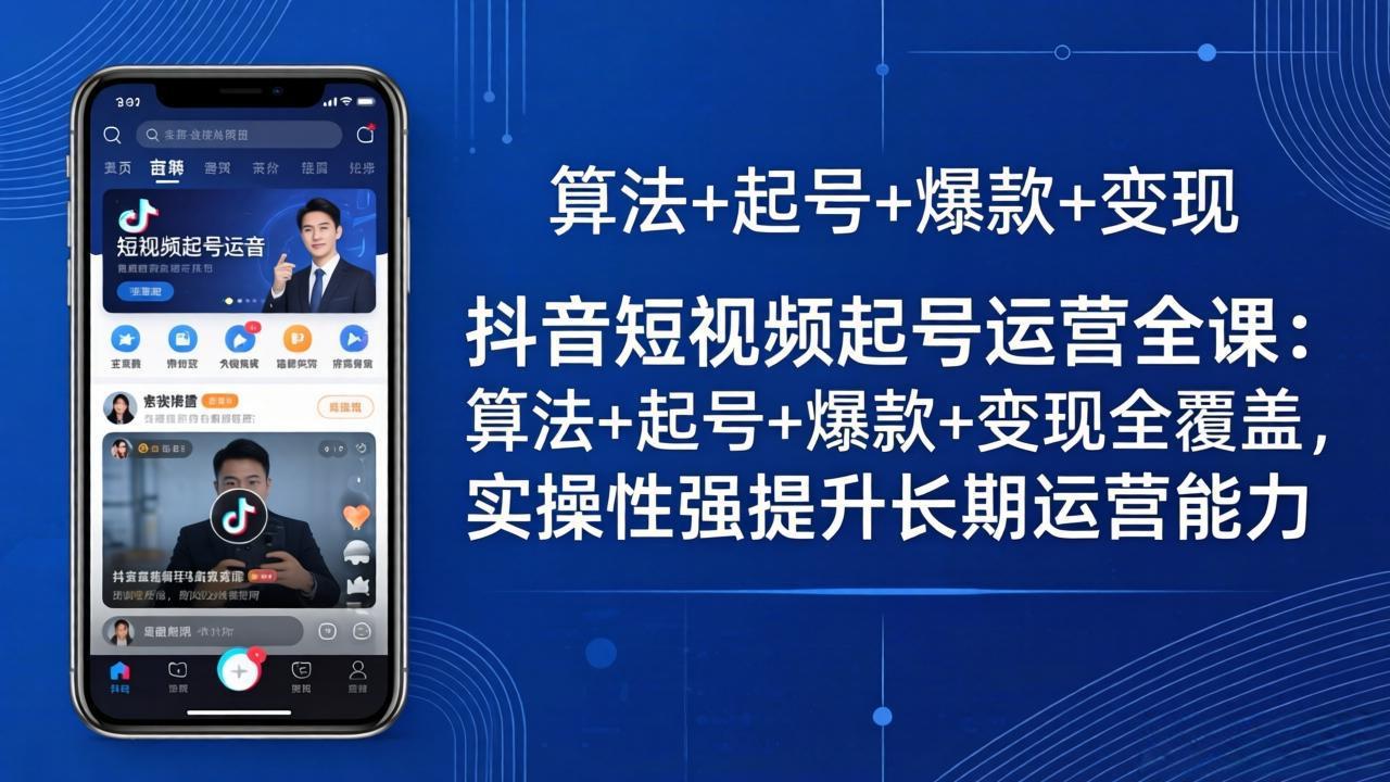 抖音短视频起号运营全课：算法+起号+爆款+变现全覆盖，实操性强提升长期运营能力采购|汽车产业|汽车配件|机加工企业家交流社群中心