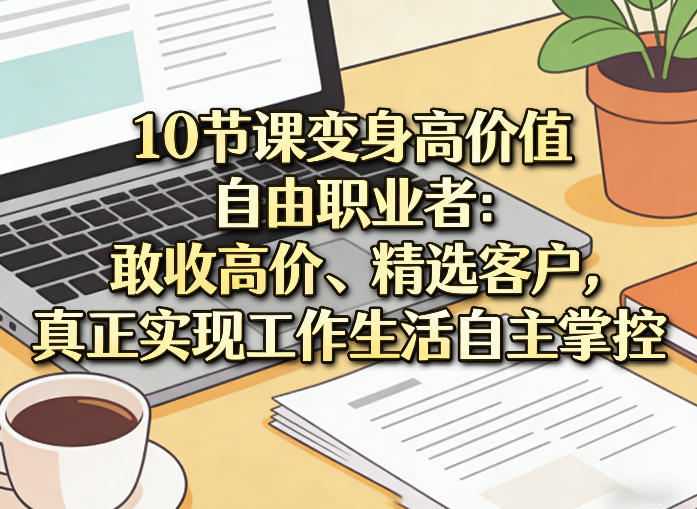 10节课变身高价值自由职业者：敢收高价、精选客户，真正实现工作生活自主掌控采购|汽车产业|汽车配件|机加工企业家交流社群中心