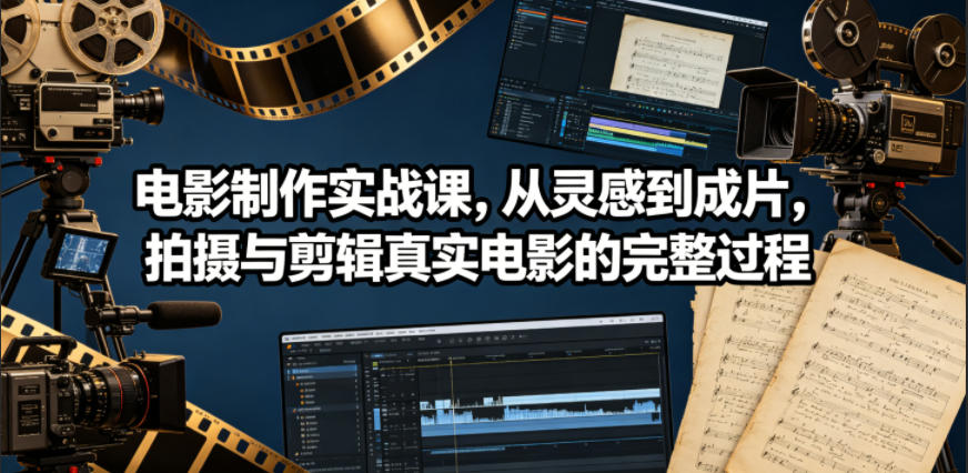 电影制作实战课,从灵感到成片,拍摄与剪辑真实电影的完整过程【原创双语字幕】采购|汽车产业|汽车配件|机加工企业家交流社群中心