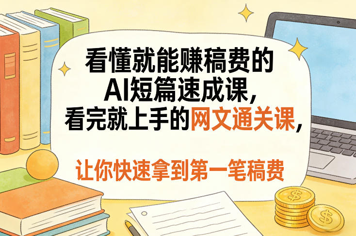 看懂就能賺稿费的AI短篇速成课,看完就上手的网文通关课,让你快速拿到第一笔稿费(更新8月)采购|汽车产业|汽车配件|机加工企业家交流社群中心