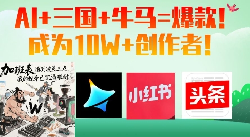 AI+三国+牛马=爆款!成为10W+创作者采购|汽车产业|汽车配件|机加工蚂蚁智酷企业交流社群中心