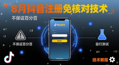 8月抖音注册免核对技术,不保证百分百,自测采购|汽车产业|汽车配件|机加工蚂蚁智酷企业交流社群中心