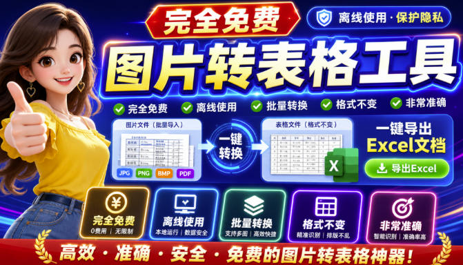 图片表格识别提取工具，支持一键从图片中智能提取表格并导出Excel文件，可离线免网运行，FastTableOCR采购|汽车产业|汽车配件|机加工企业家交流社群中心