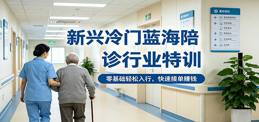 新兴冷门蓝海陪诊行业特训，零基础轻松入行，快速接单赚钱采购|汽车产业|汽车配件|机加工企业家交流社群中心