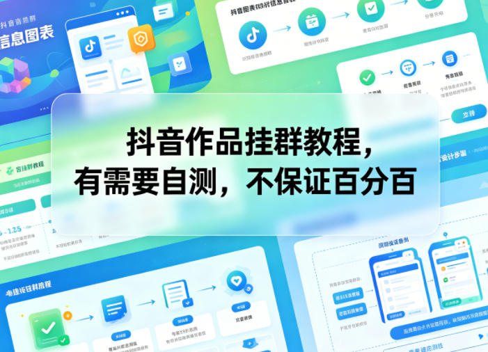 抖音作品挂群教程,有需要自测,不保证百分百采购|汽车产业|汽车配件|机加工企业家交流社群中心