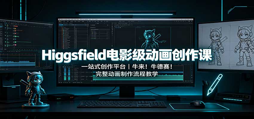 Higgsfield电影级动画创作课:一站式创作平台,牛来!牛德赛!完整动画制作流程教学采购|汽车产业|汽车配件|机加工企业家交流社群中心