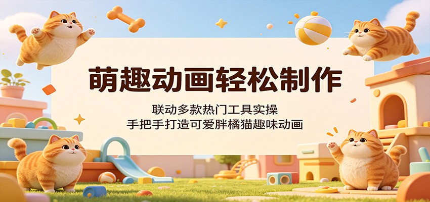 萌趣动画轻松制作，联动多款热门工具实操，手把手打造可爱胖橘猫趣味动画采购|汽车产业|汽车配件|机加工企业家交流社群中心