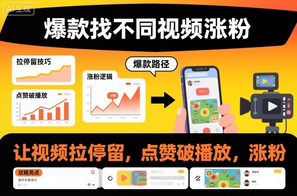 爆款找不同视频涨粉,让视频拉停留,实现点赞,破播放,涨粉采购|汽车产业|汽车配件|机加工蚂蚁智酷企业交流社群中心