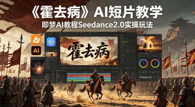 《霍去病》AI短片教学，即梦AI教程Seedance2.0实操玩法采购|汽车产业|汽车配件|机加工企业家交流社群中心