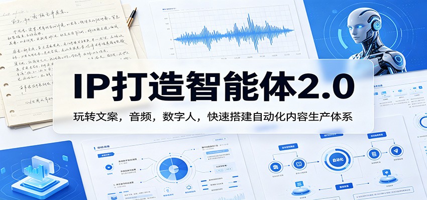 IP打造智能体2.0：玩转文案，音频，数字人，快速搭建自动化内容生产体系采购|汽车产业|汽车配件|机加工企业家交流社群中心