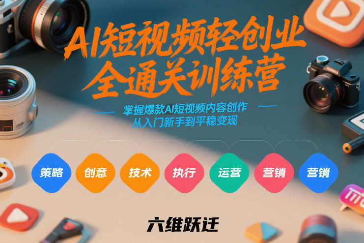 AI短视频轻创业全通关训练营，掌握爆款AI短视频内容创作，从入门新手到平稳变现的六维跃迁采购|汽车产业|汽车配件|机加工蚂蚁智酷企业交流社群中心