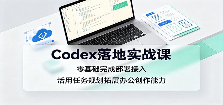 Codex落地实战课：零基础完成部署接入，活用任务规划拓展办公创作能力采购|汽车产业|汽车配件|机加工企业家交流社群中心